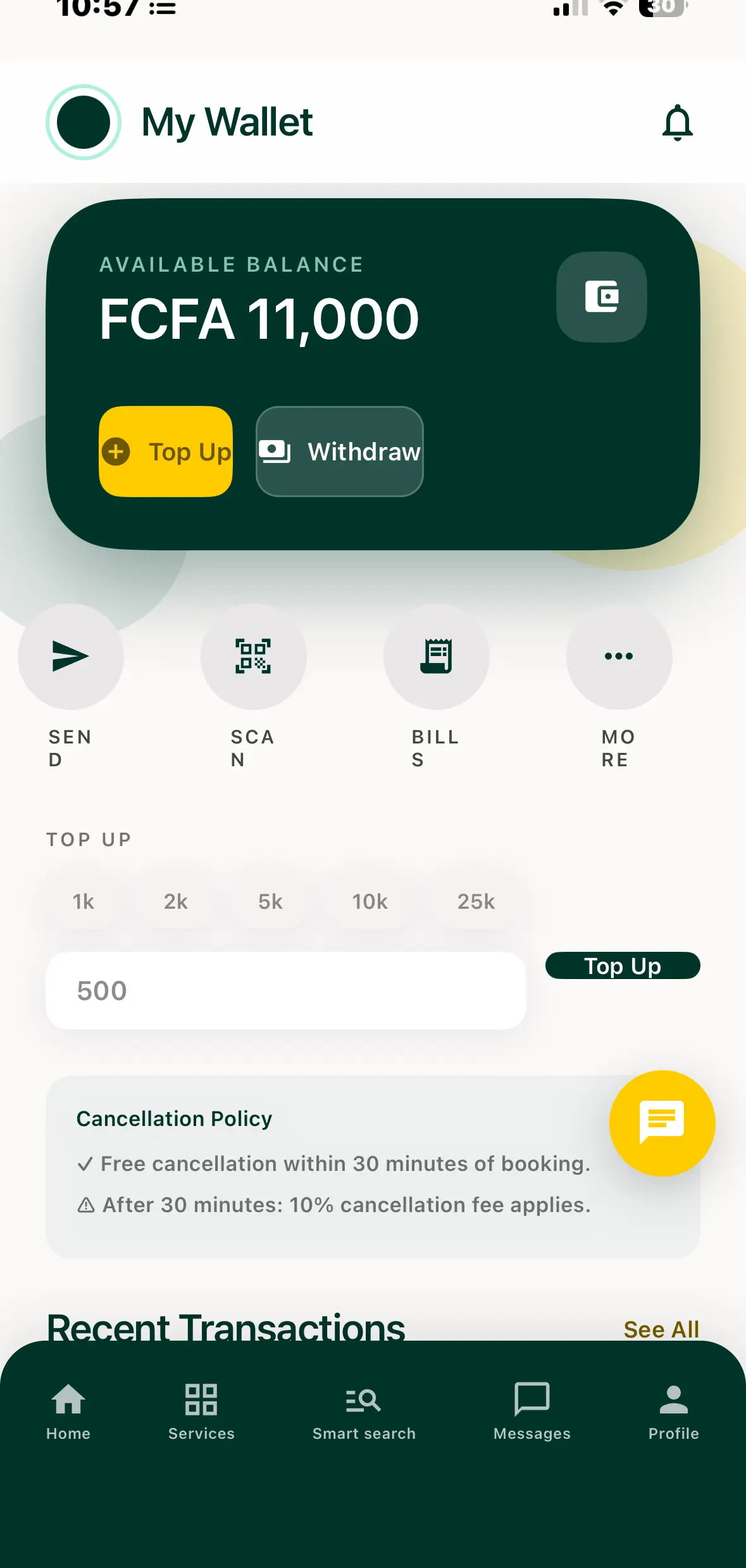 Pay with MTN MoMo or Orange Money